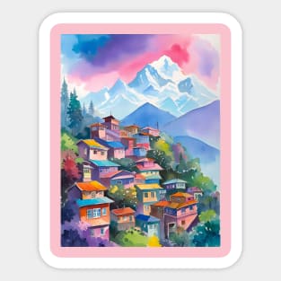 Himalayas Town Sticker